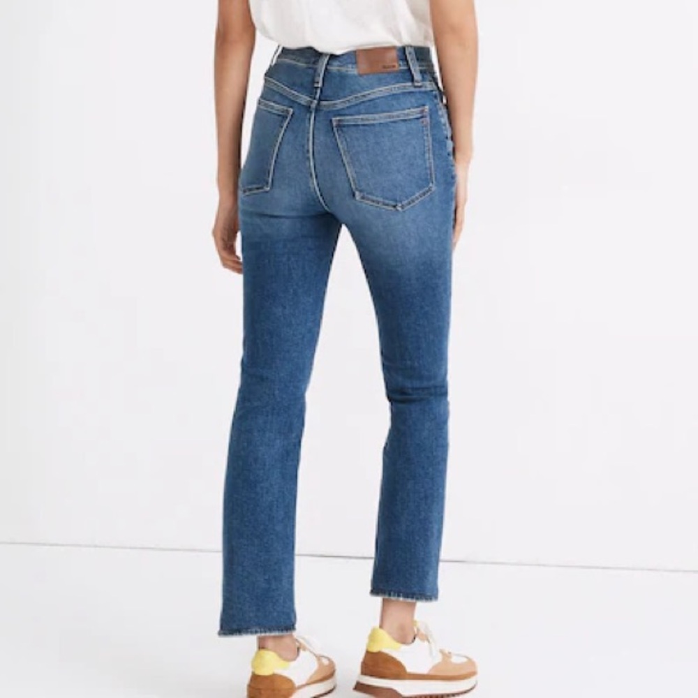 Madewell Slim Demi-Boot Jeans in Northaven Wash Raw Hem Size 33 - Picture 2 of 9